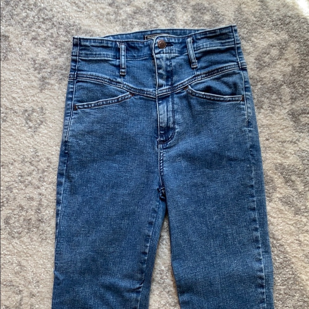 Ultra high rise super skinny ankle jeans